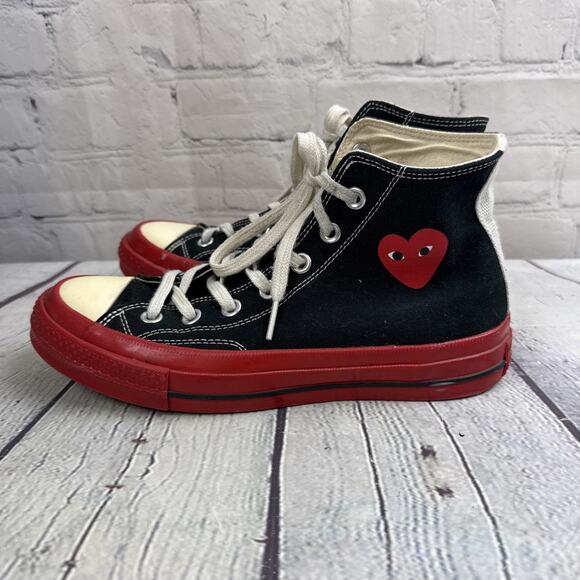 Converse x COMME des GARCONS PLAY Chuck 70 High Black Red Sole Men’s Size 5.5 US main image 11